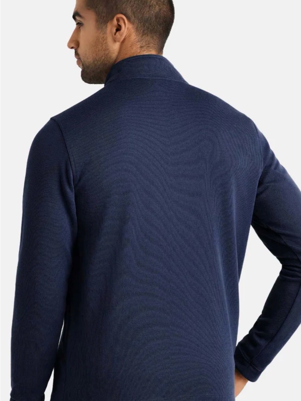 Men’s RHONE Navy Half-Zip Performance Pullover - Picture 3 of 7